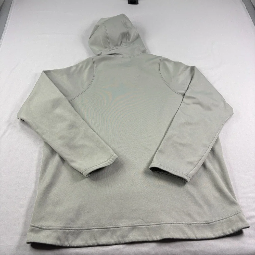 Georgia Bulldogs Hoodie Mens Large Gray Nike Therma Fit Pullover Sweatshirt NCAA